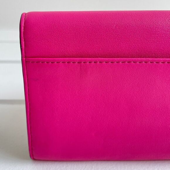 Kate Spade Bajarose Pink Hampton Road Turnlock Mara Wristlet Wallet - Picture 9 of 9